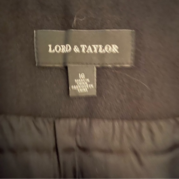 Lord & Taylor Women’s Skirt front contrast zip pockets black 16 NWT - Picture 4 of 13